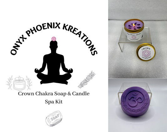 Crown Chakra Soap & Candle Spa Kit