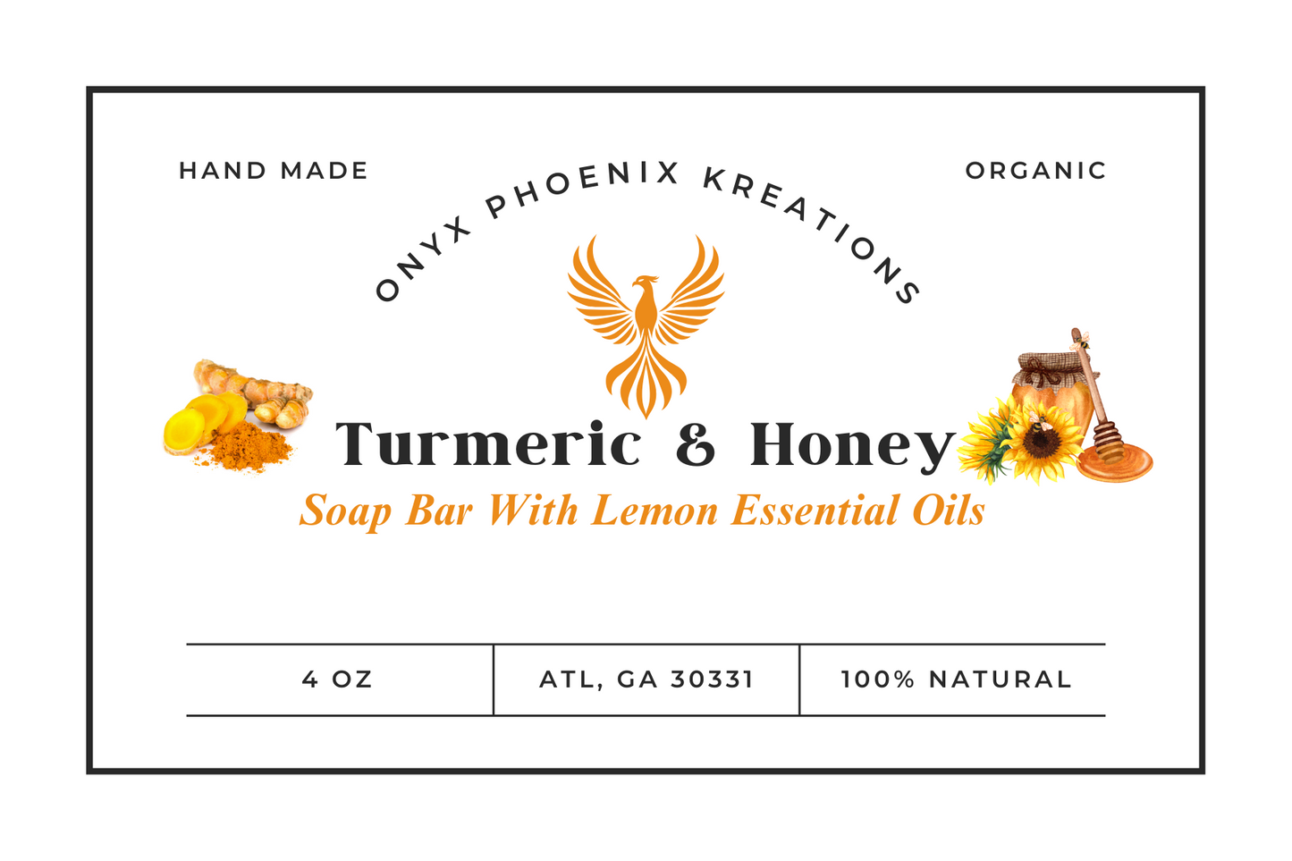 Turmeric & Honey Soap Bar