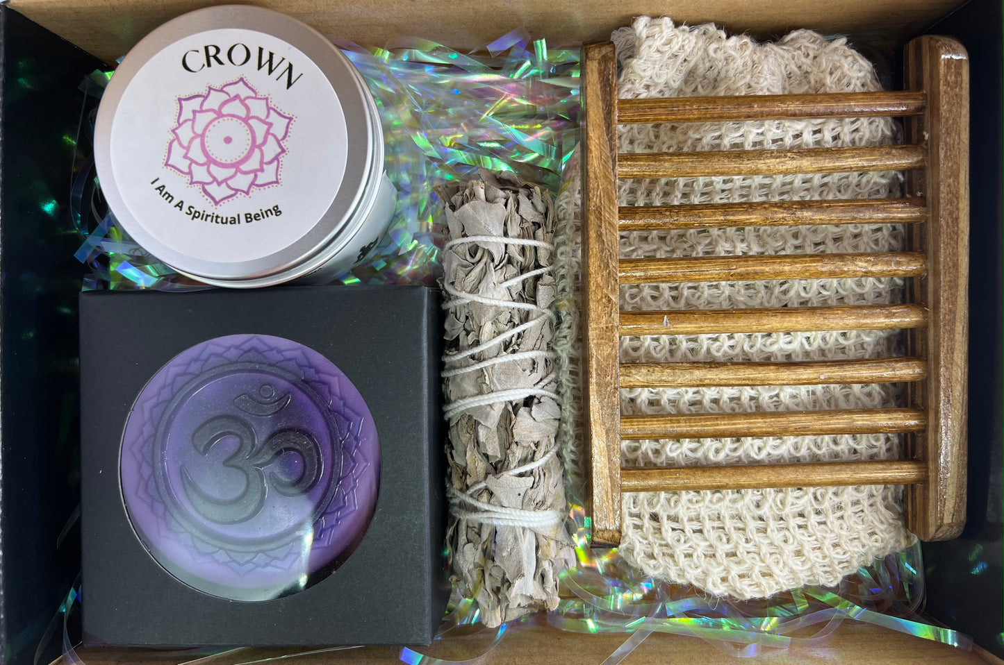 Crown Chakra Soap & Candle Spa Kit