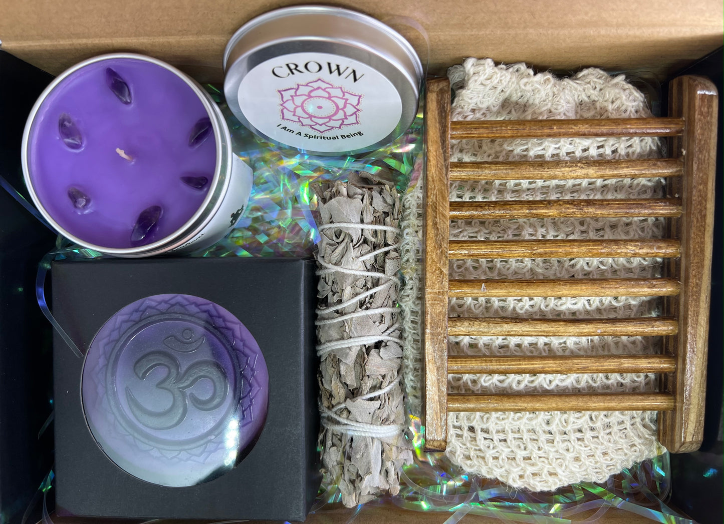 Crown Chakra Soap & Candle Spa Kit