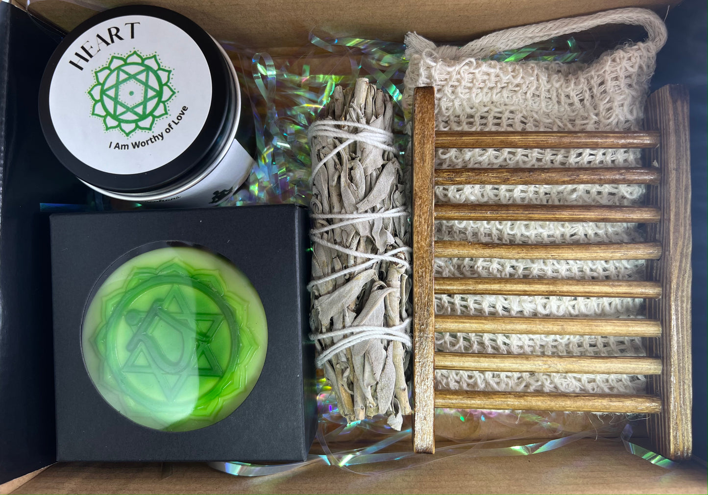 Heart Chakra Soap and Candle Spa Kit