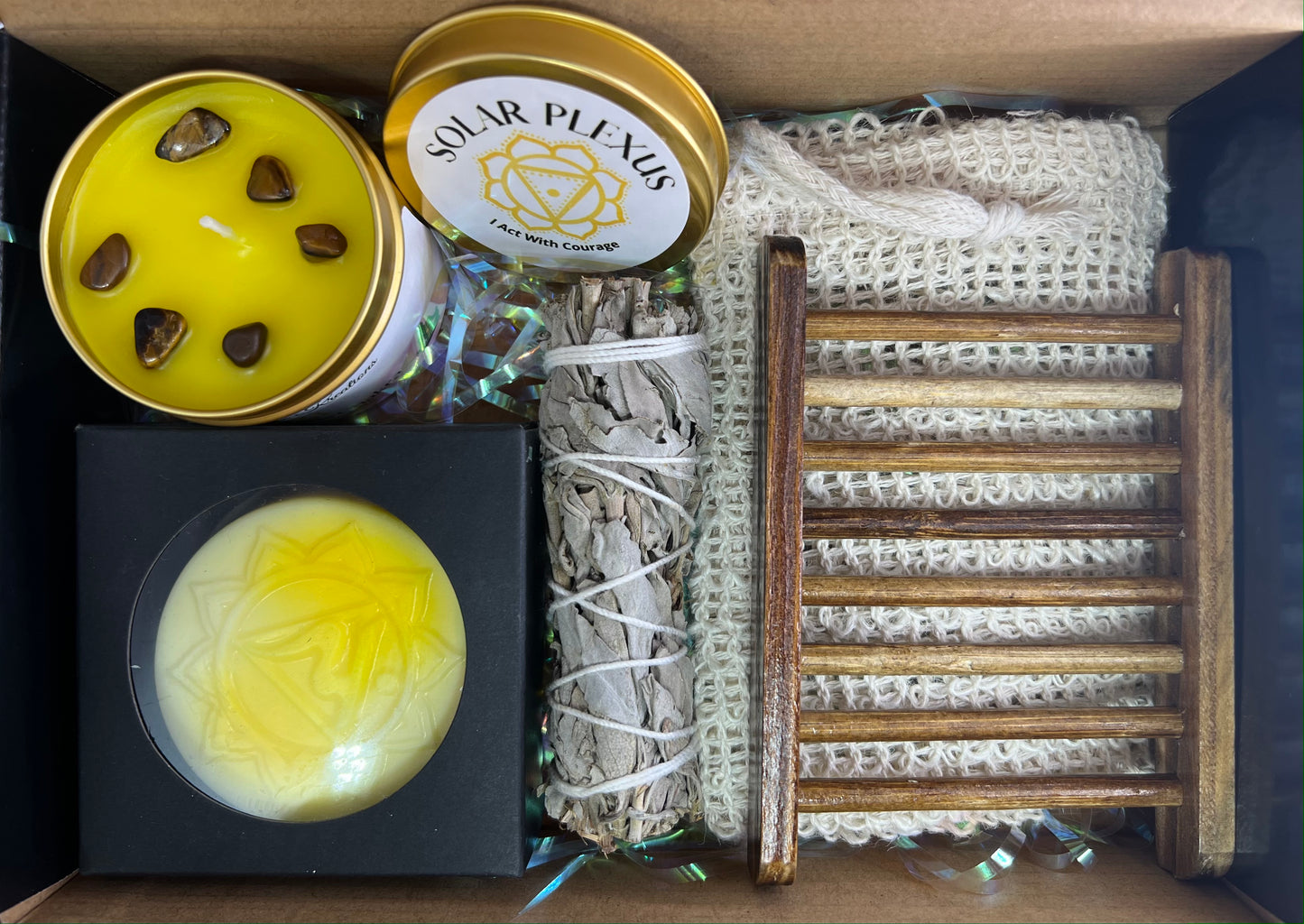 Solar Plexus Chakra Soap and Candle Spa Kit