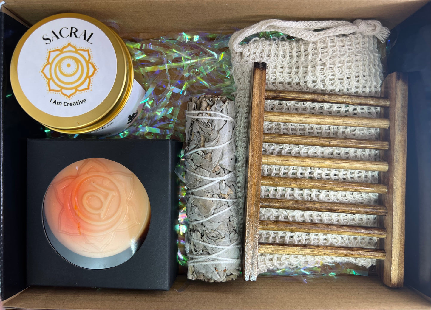 Sacral Chakra Soap and Candle Spa Kit