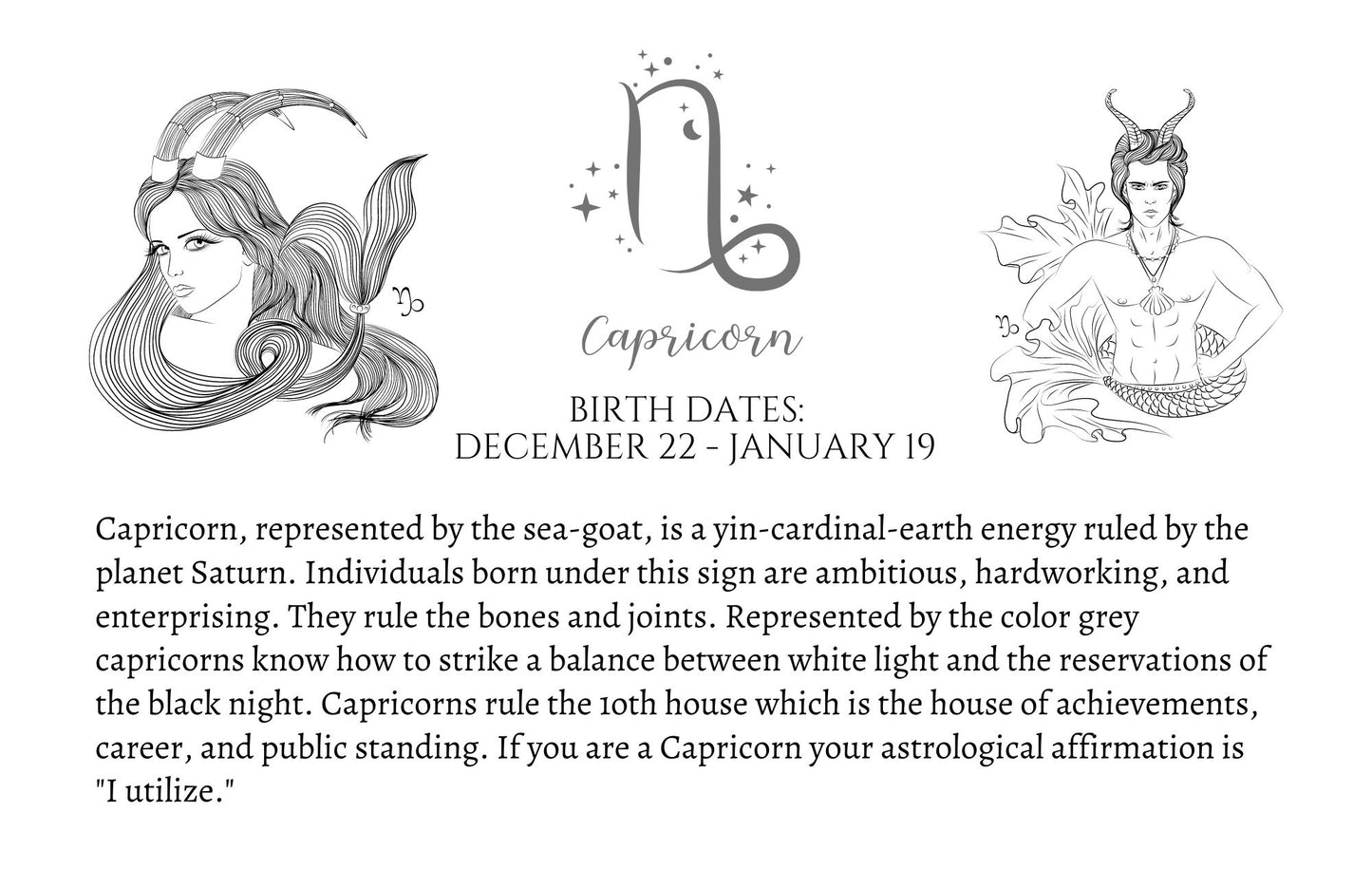 I Am Capricorn Candle