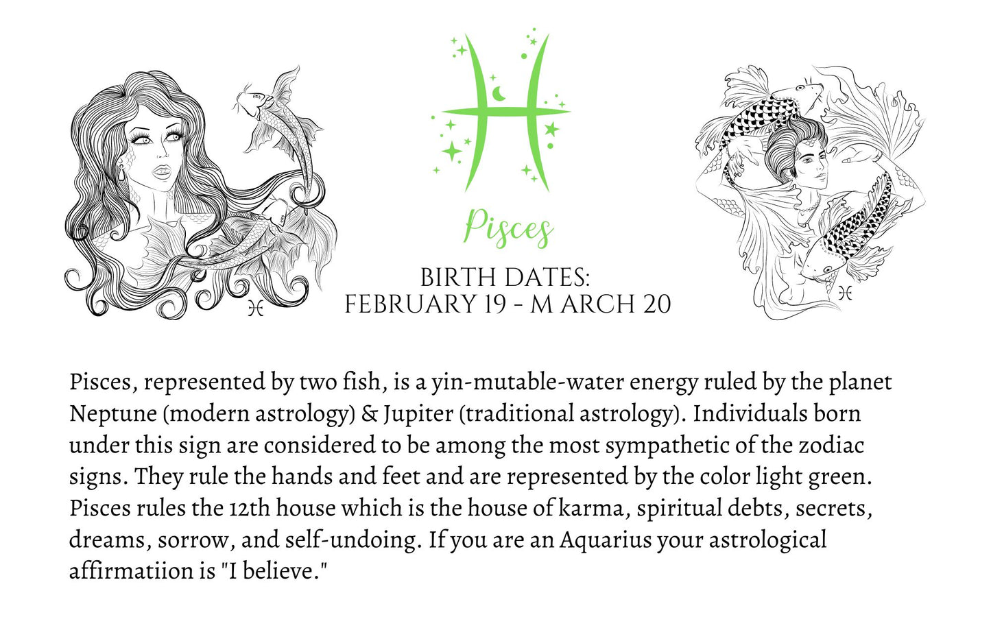 I Am Pisces Candle