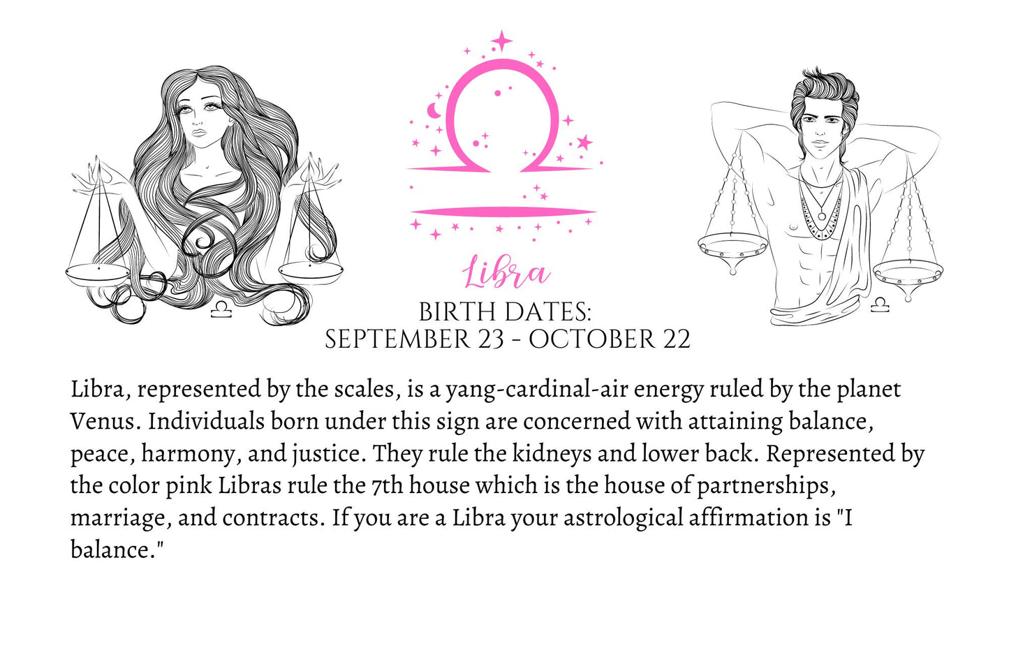 I Am Libra Candle